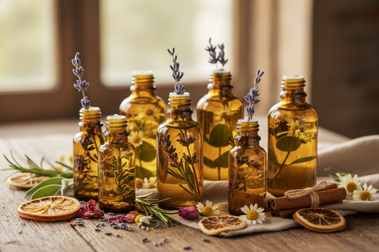 Essential oils with natural ingredients